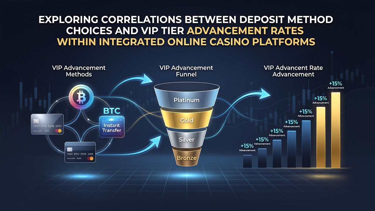 Diagramme zeigen Zusammenhänge zwischen Einzahlungsmethoden und VIP-Aufstiegsraten in Online-Casinos