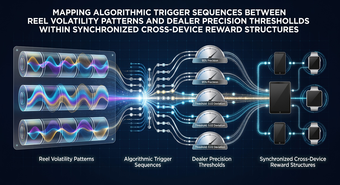 Darstellung algorithmischer Trigger-Sequenzen in synchronisierten Gaming-Plattformen mit Fokus auf Walzenvolatilität und Cross-Device-Strukturen